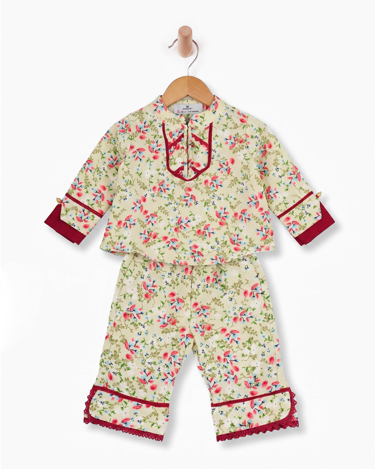 Eminent Newborn Girls' Essentials Printed 2Pc Suit