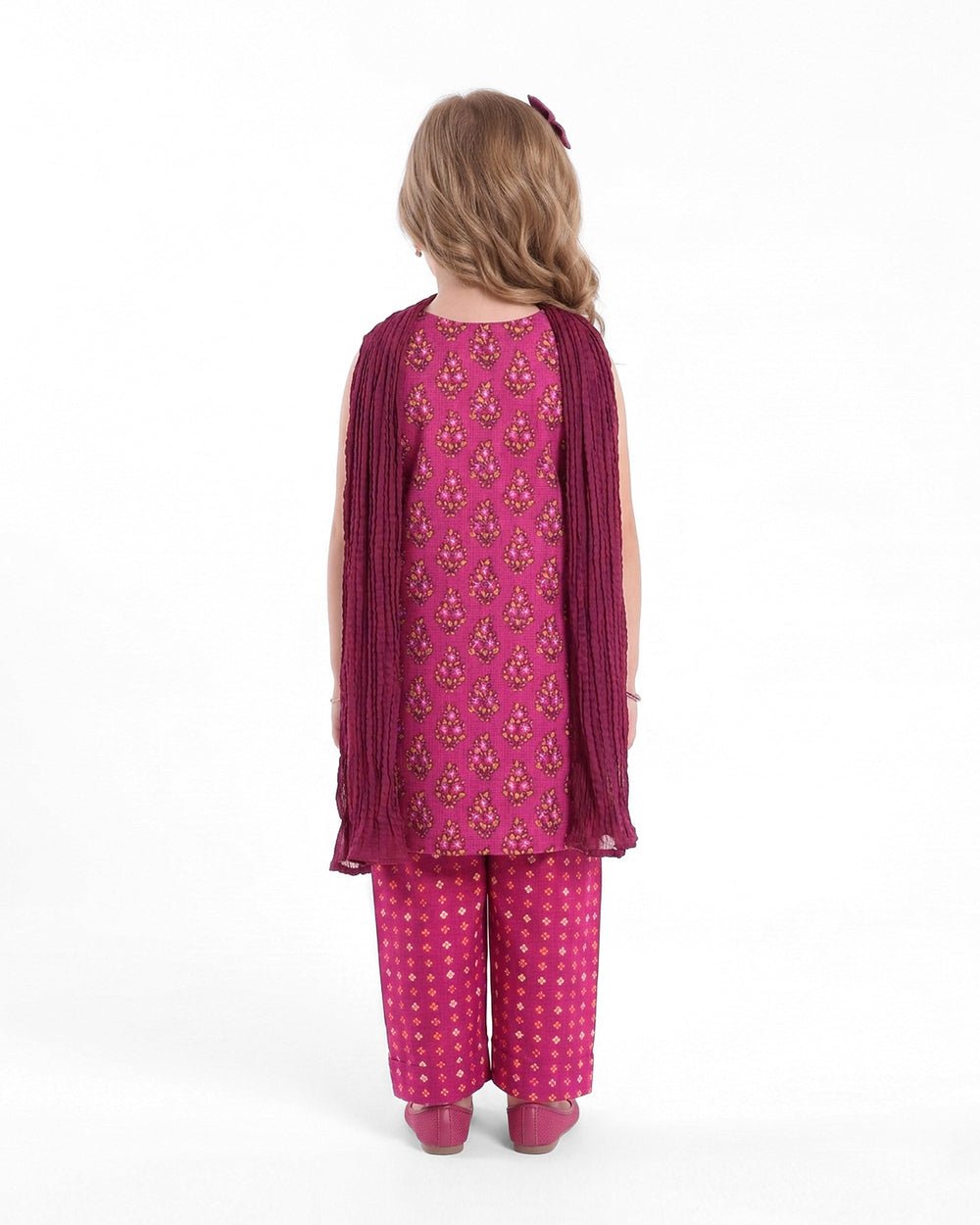 Eminent Girls' Essential Printed 3 Pcs Suit
