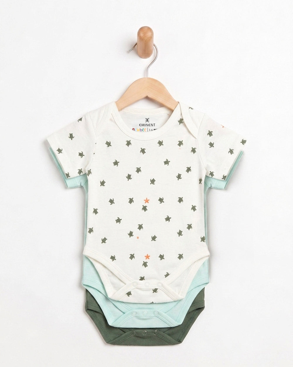 Eminent Newborn Boys' 3Pc Romper Set