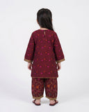 Girls’ Embroidered Dyed 2 Pc Suit