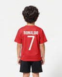 Valuables Boys' Ronaldo Sublimation Half Sleeves T-Shirt