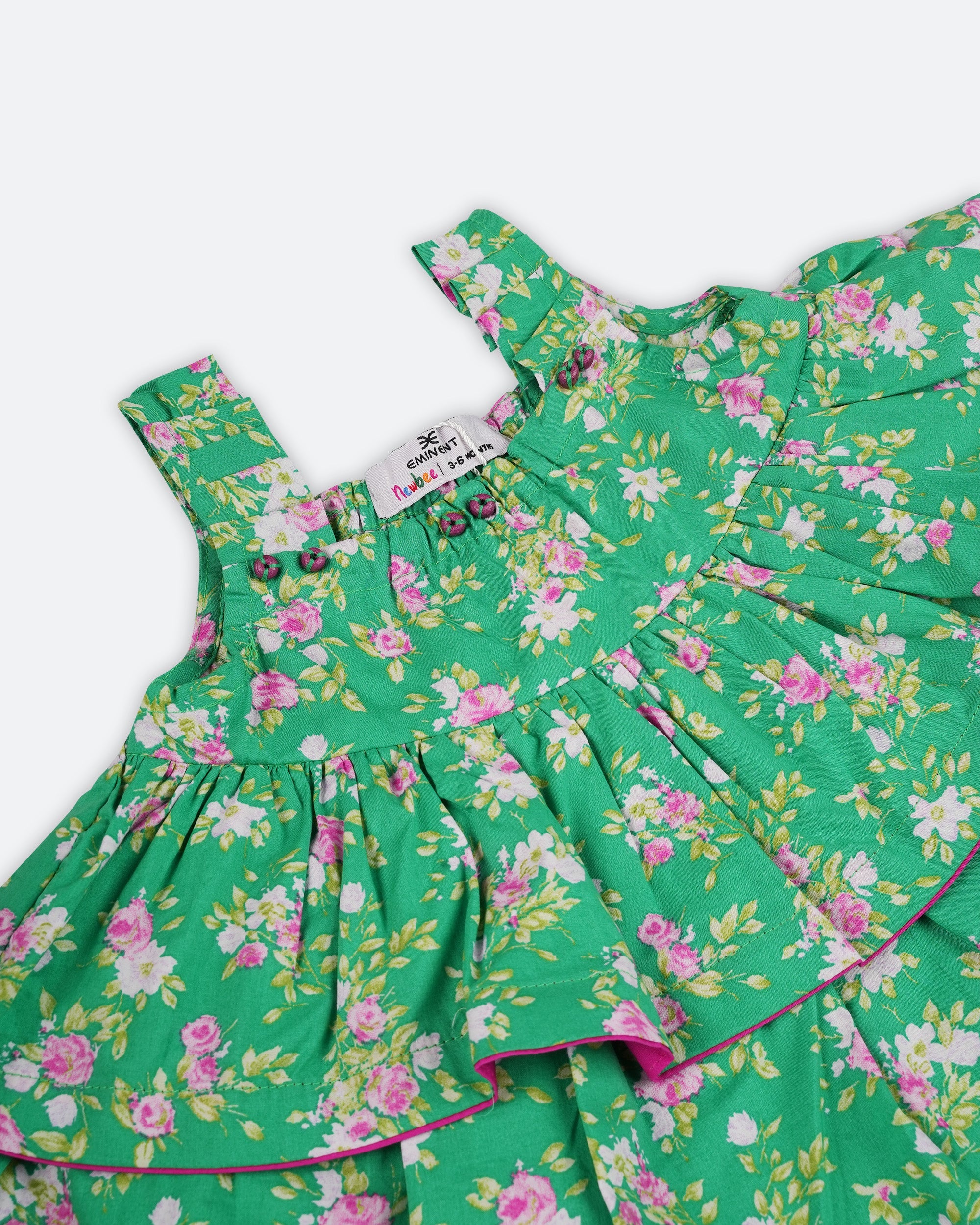 Eminent Newborn Girls' Essential Printed 2Pc Suit