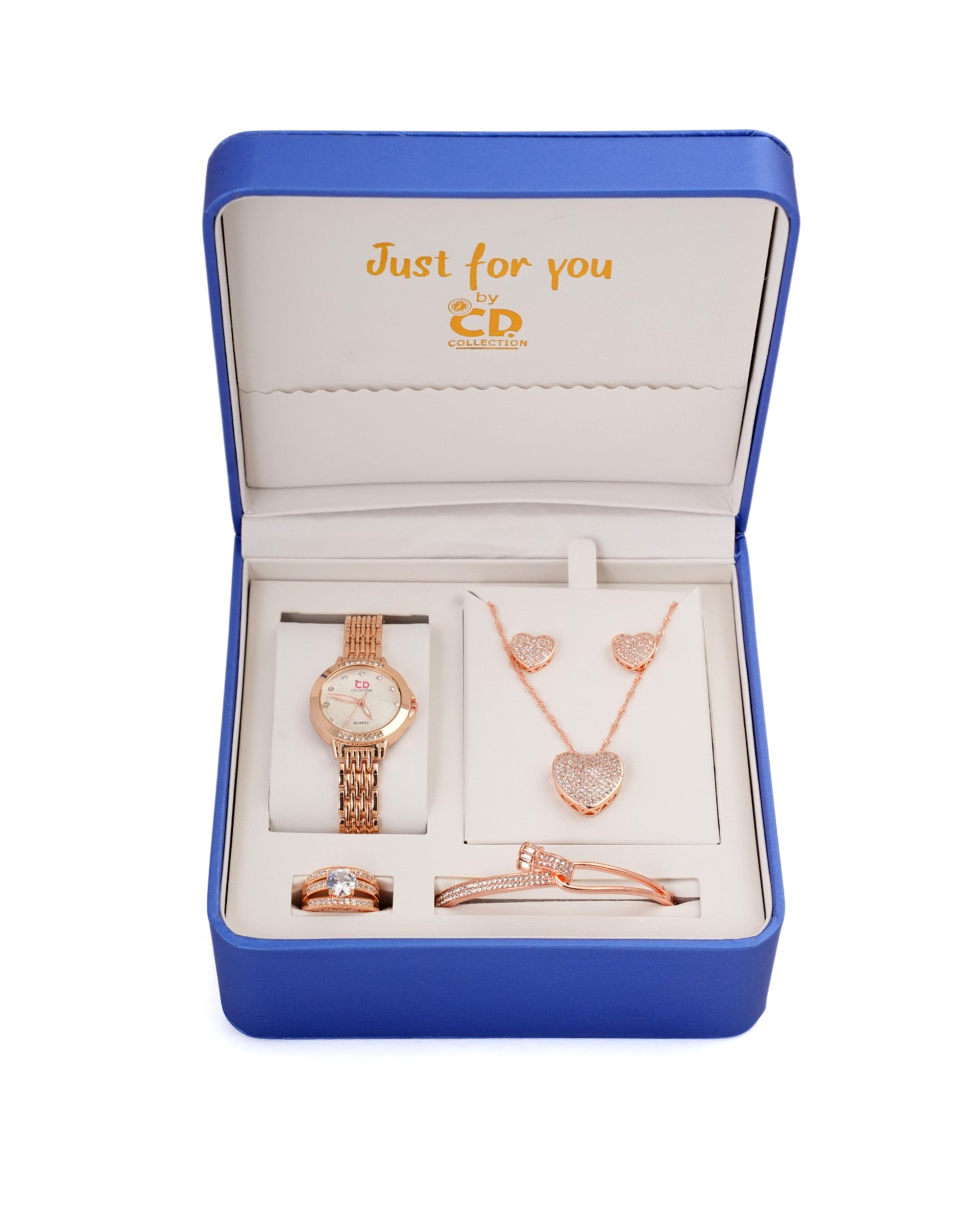 Women's Watch & Jewellery Gift Set