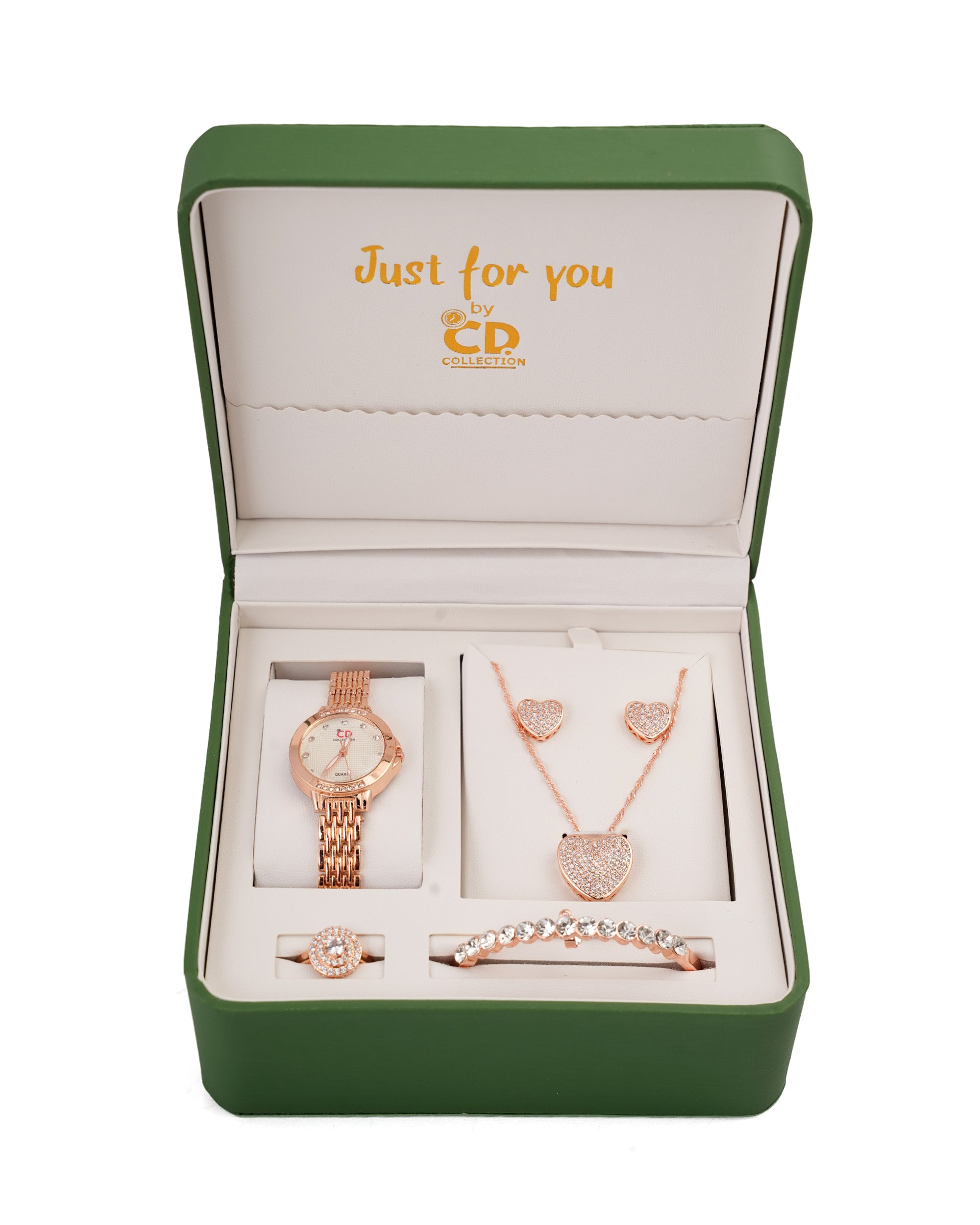 Women's Watch & Jewellery Gift Set