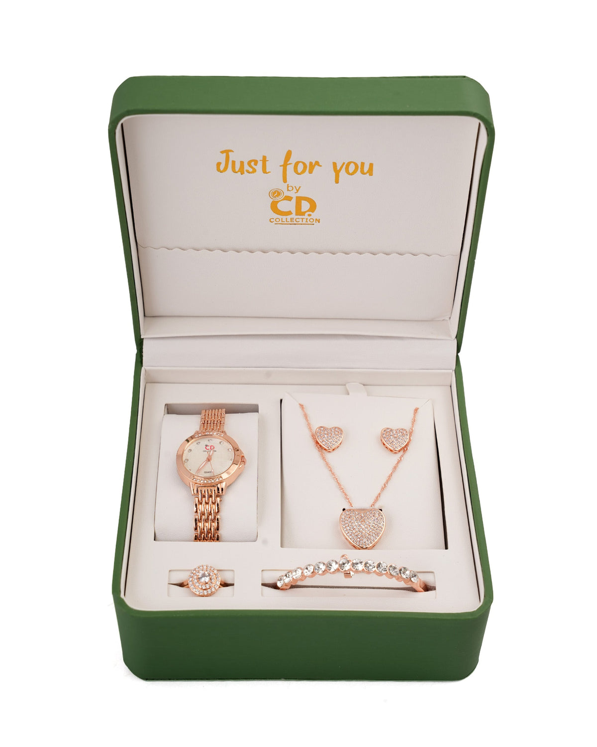 Women's Watch & Jewellery Gift Set