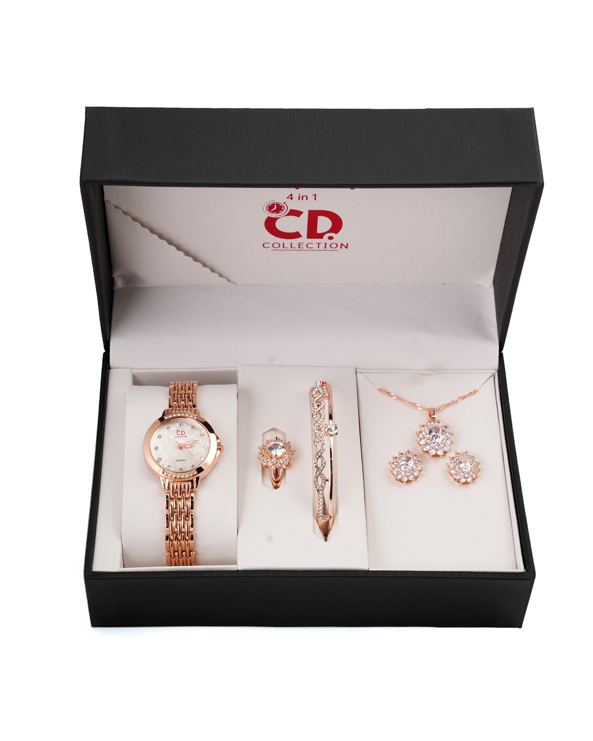 Women's Watch & Jewellery Gift Set