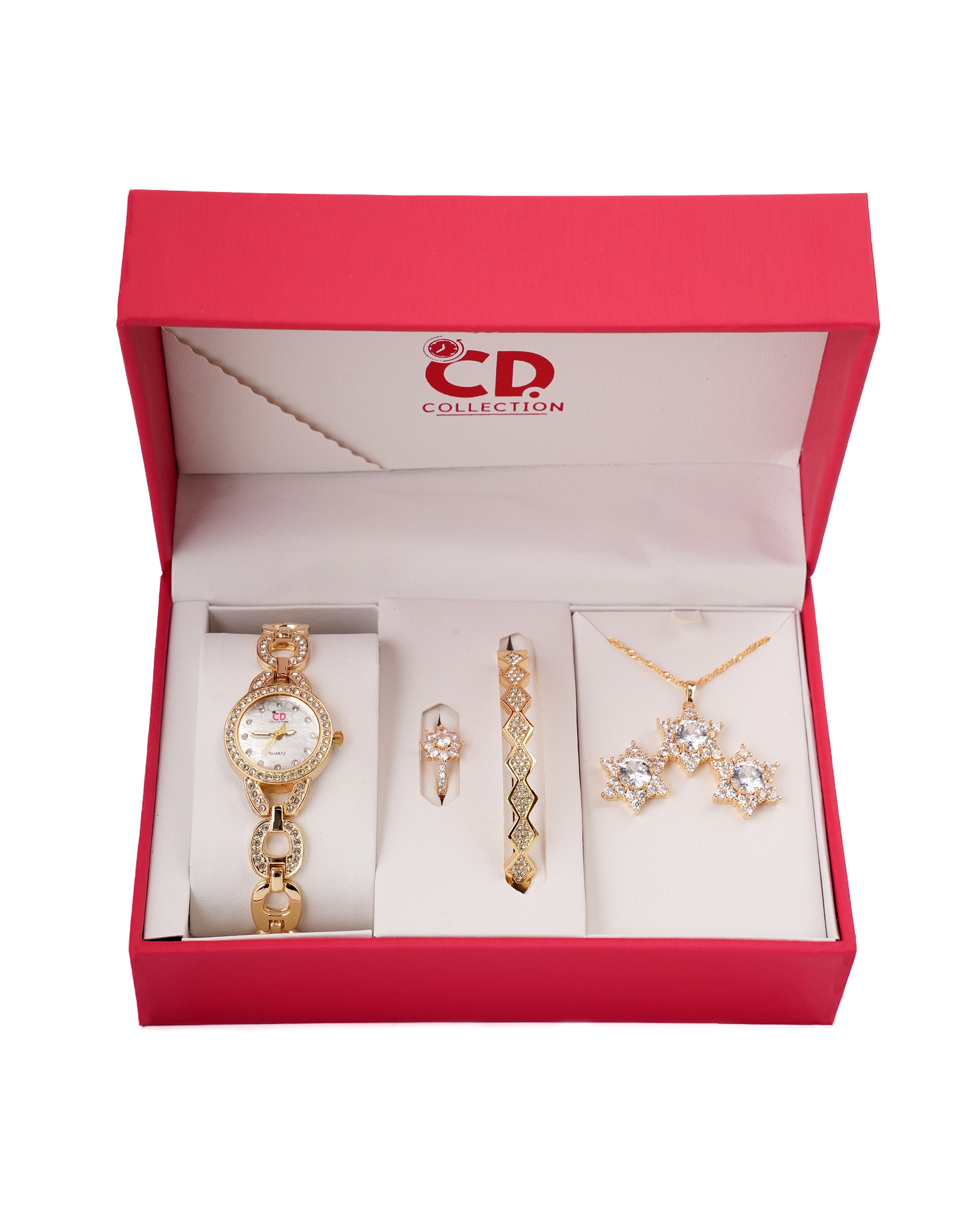 Women's Watch & Jewellery Gift Set