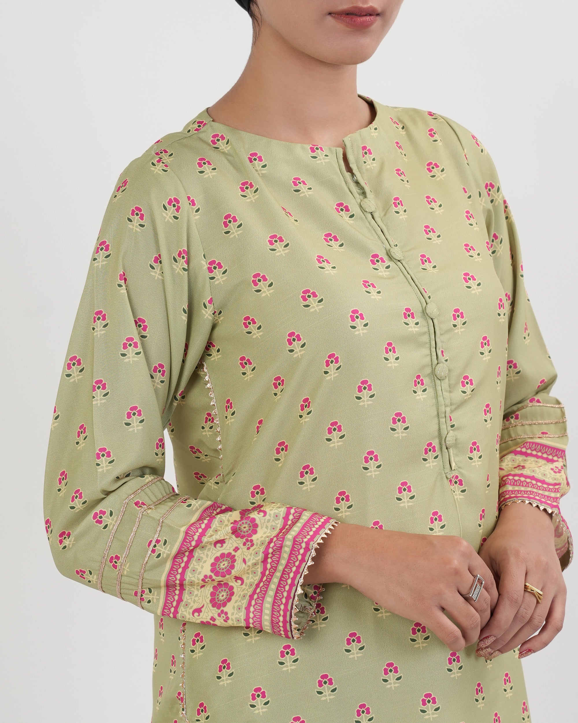 Eminent Women's Essentials Printed 2 Pc Suit