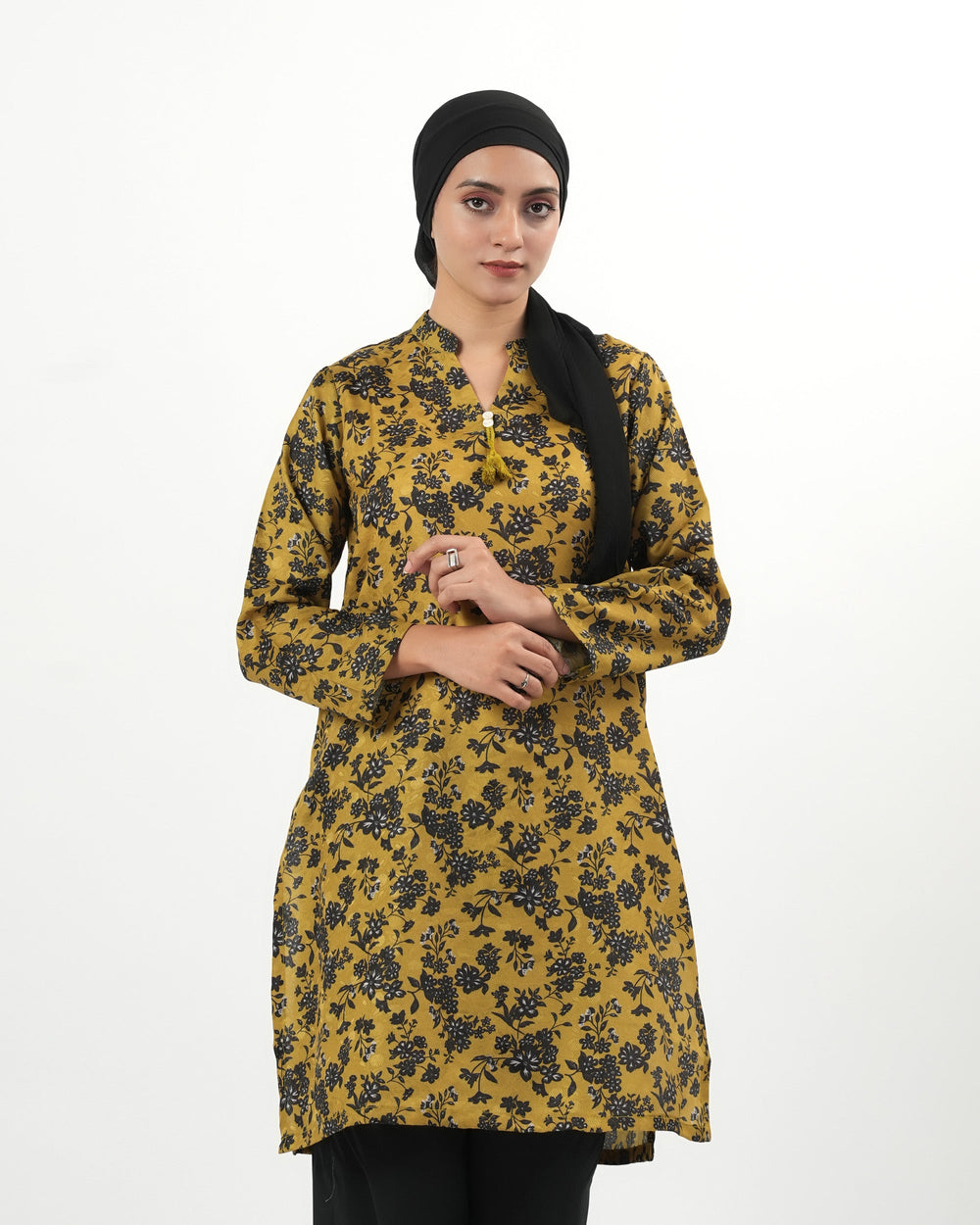 Valuables Women's Printed Jacquard Kurti