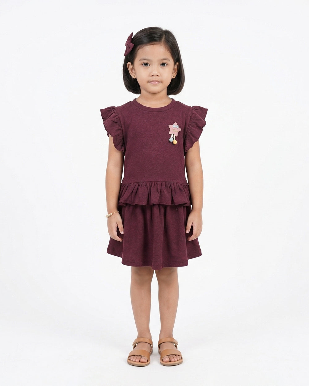 Valuables Girl’s Half Sleeves Skirt Suit