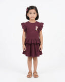 Valuables Girl’s Half Sleeves Skirt Suit
