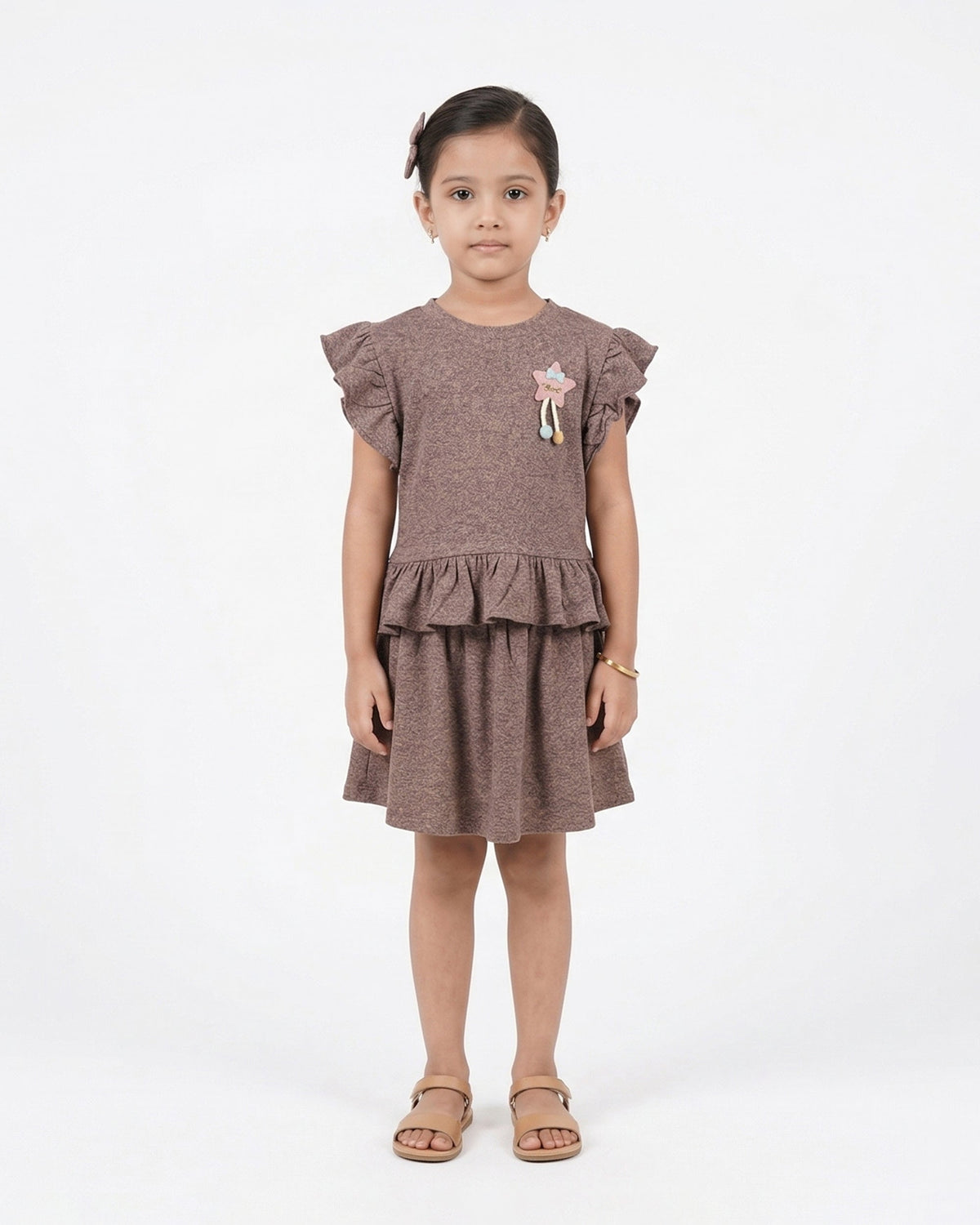 Valuables Girl’s Half Sleeves Skirt Suit