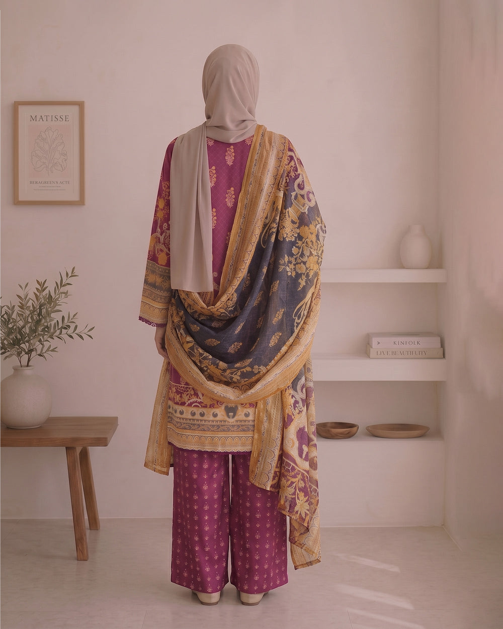 Valuables Women's Printed 3Pc Suit