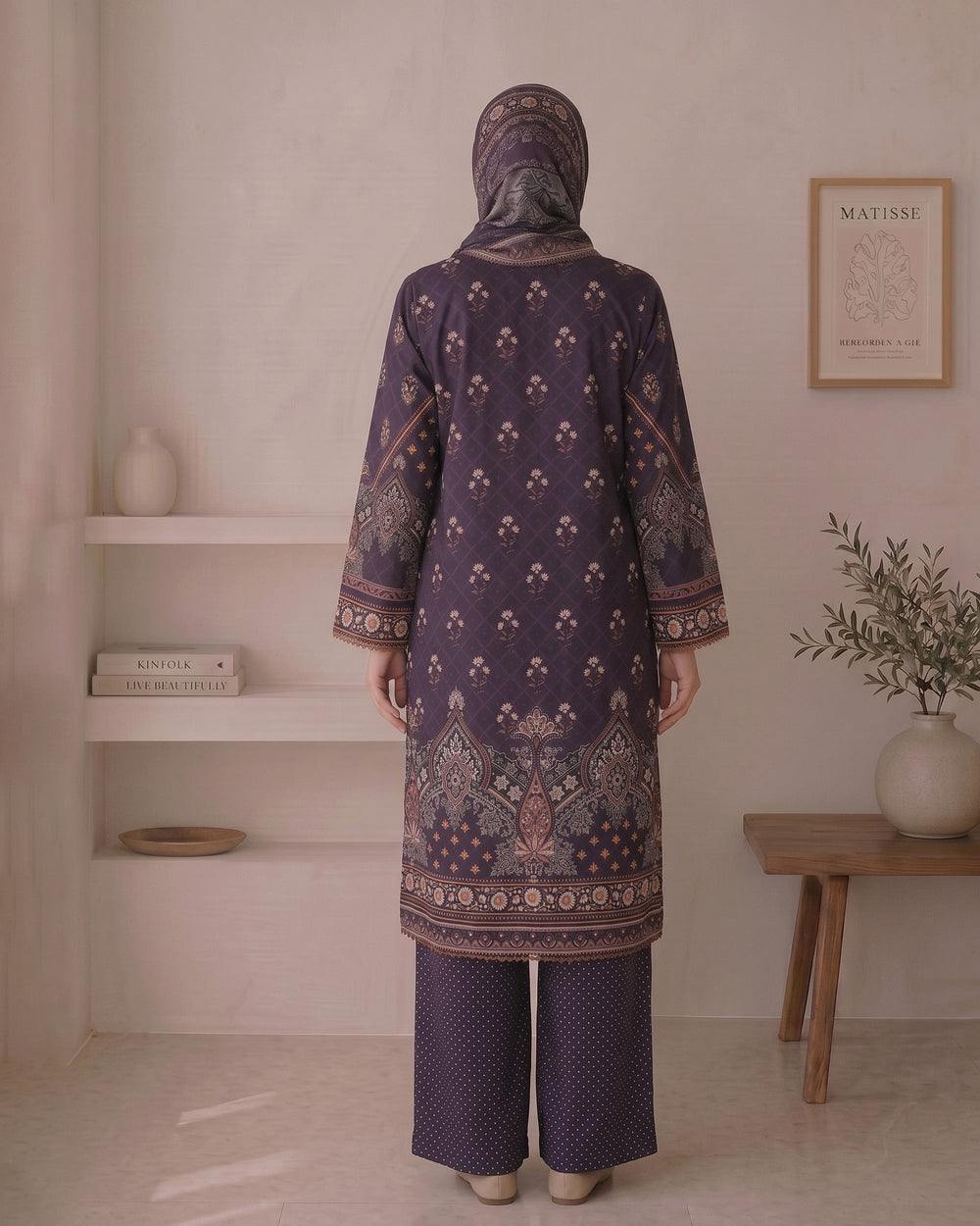Valuables Women's Printed 3Pc Suit