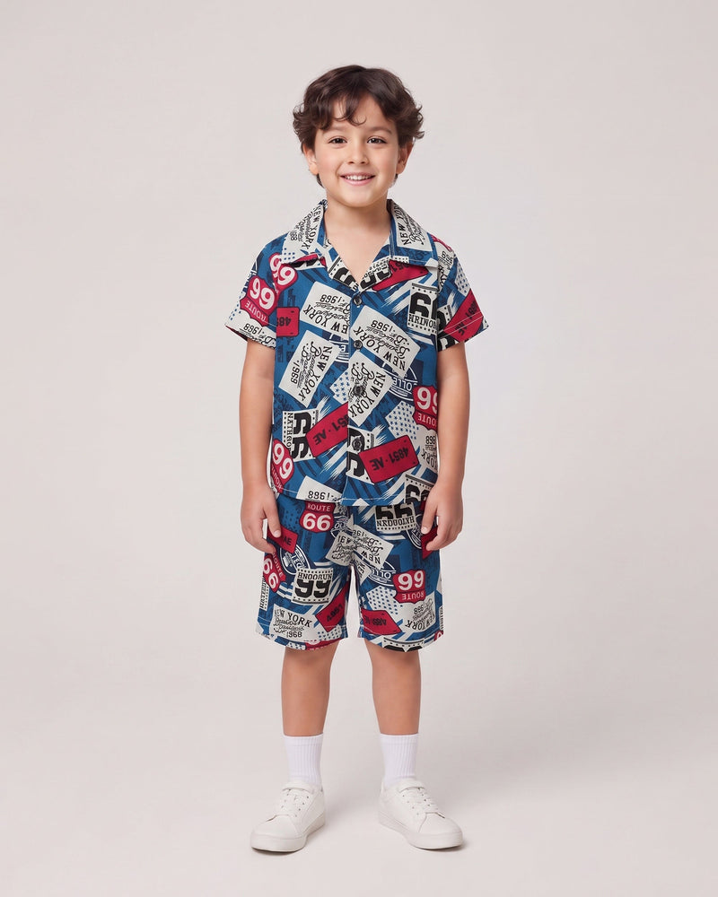 Boys Half Sleeves Suit