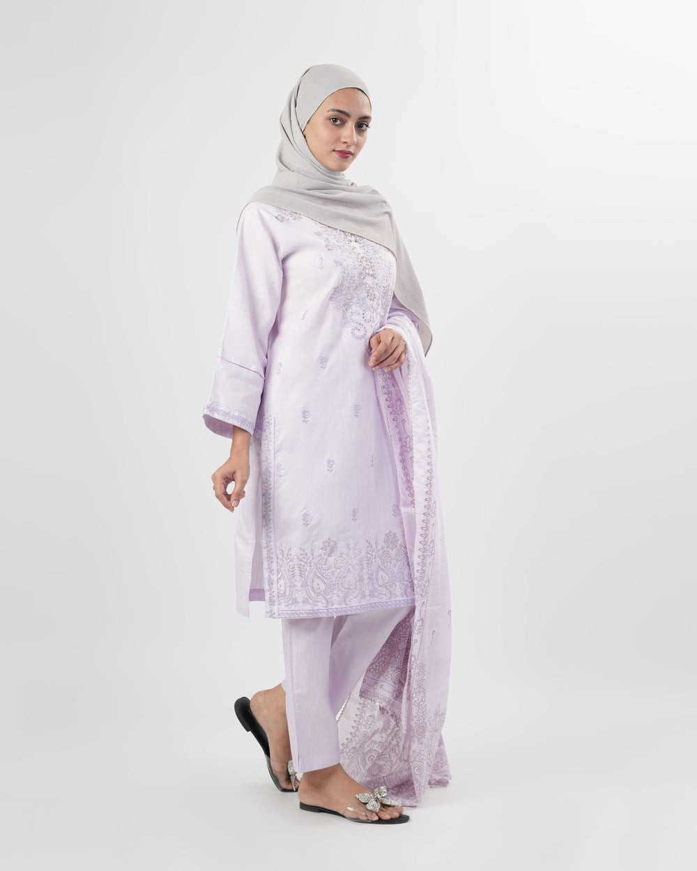 Valuables Women Embroidered 3Pcs Suit