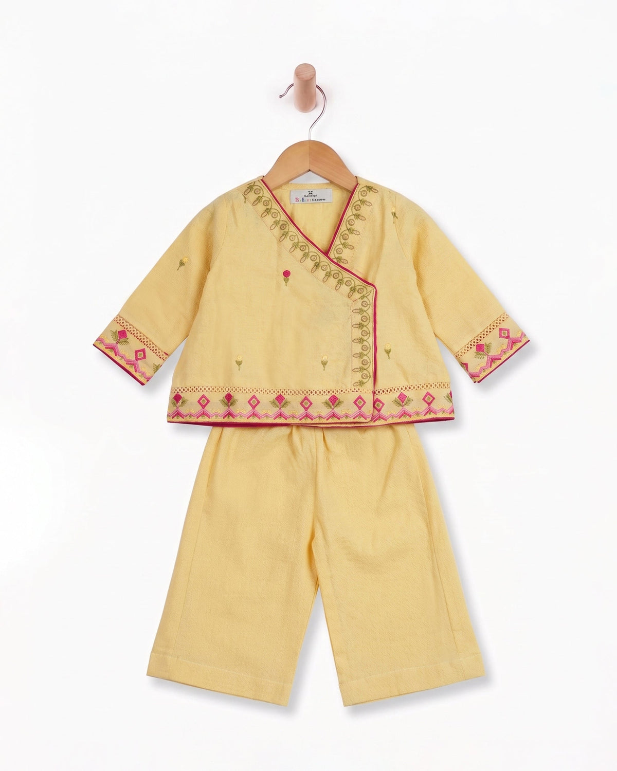 Eminent Newborn Girls Essentials Dyed Embroidered 2 Pc