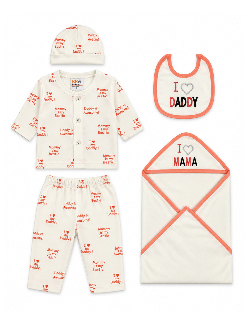 Newborn Unisex Gift Set - 5 Pcs