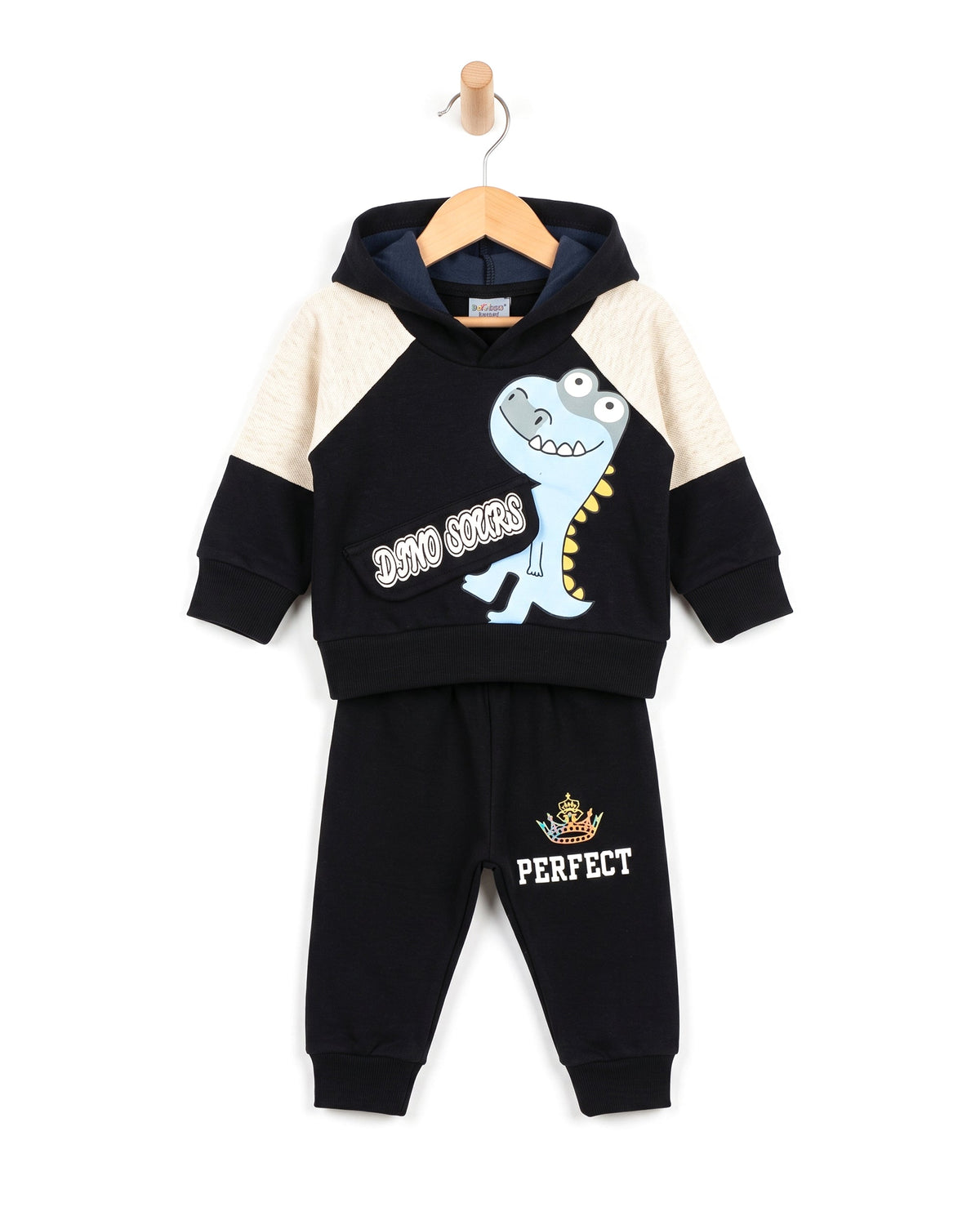 Valuables Newborn Boys Hooded Suit