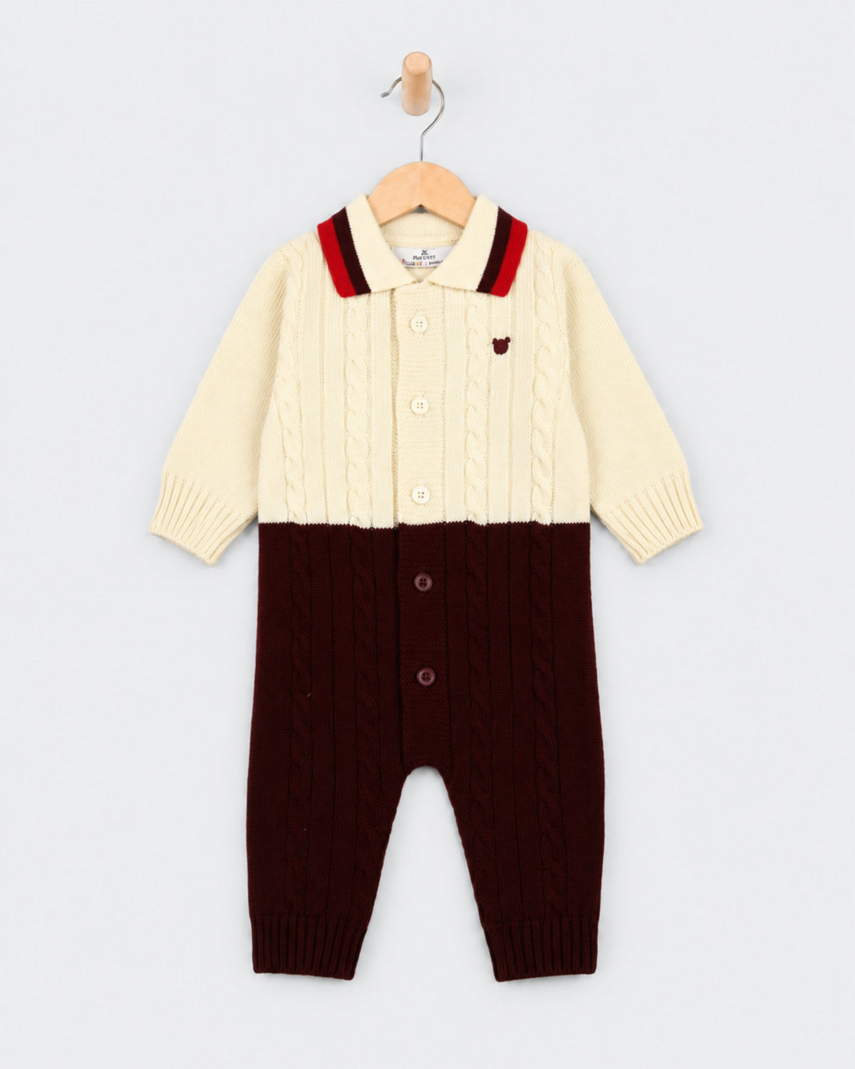 Eminent Newborn Boys Colour Block Knit Romper