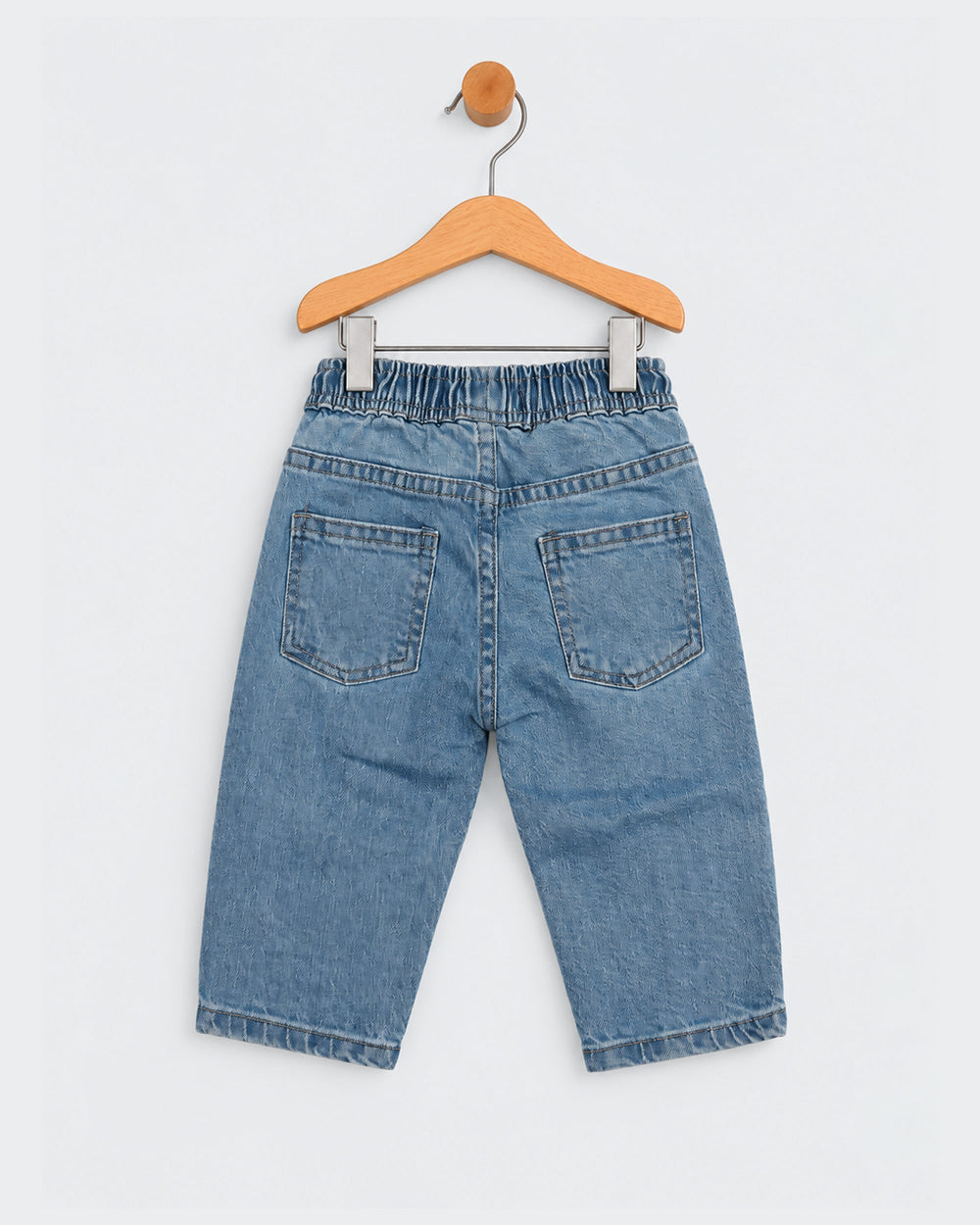 Eminent Newborn Girls Embroidered Denim Pants