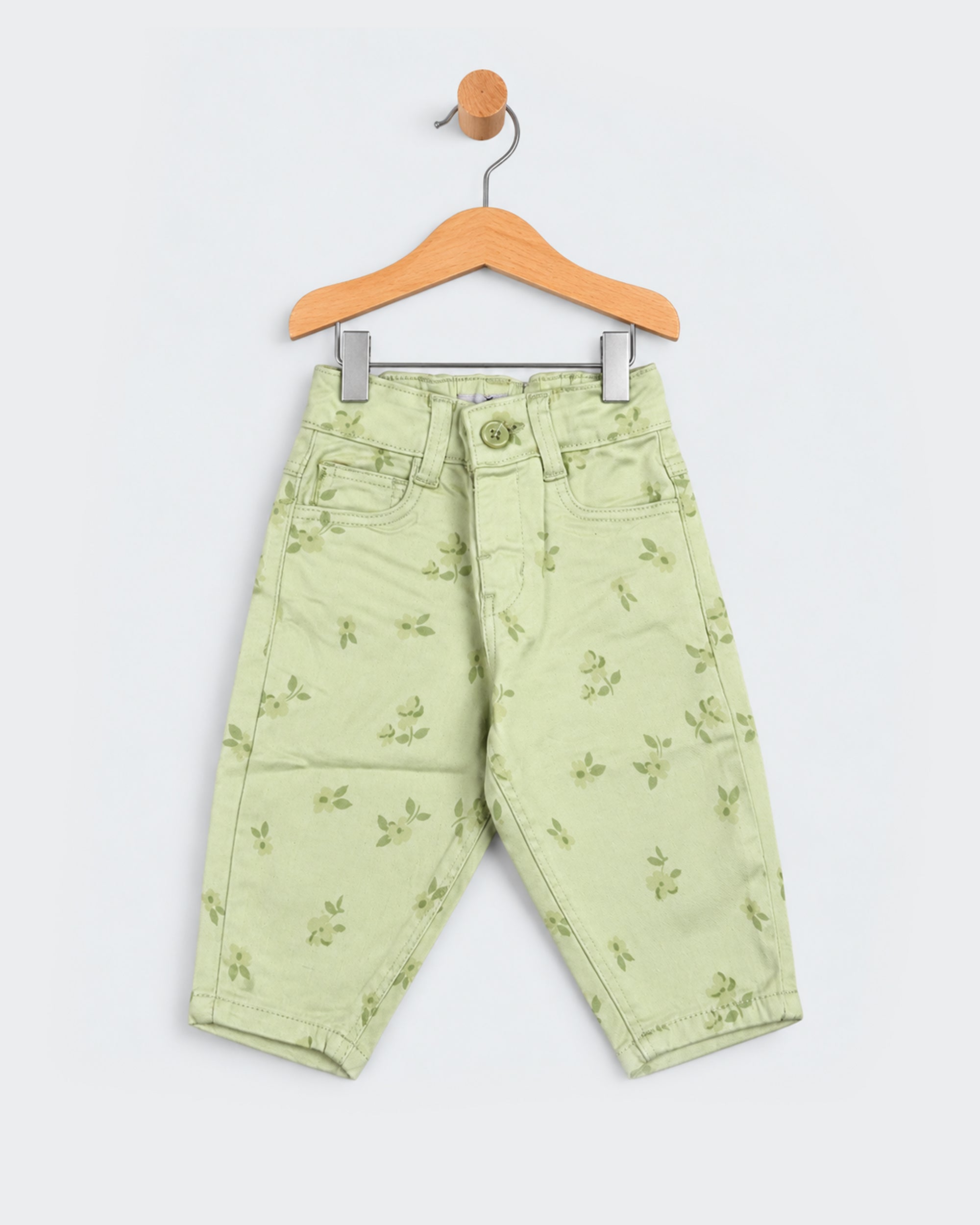 Eminent Newborn Girls Cotton Floral Print Pants