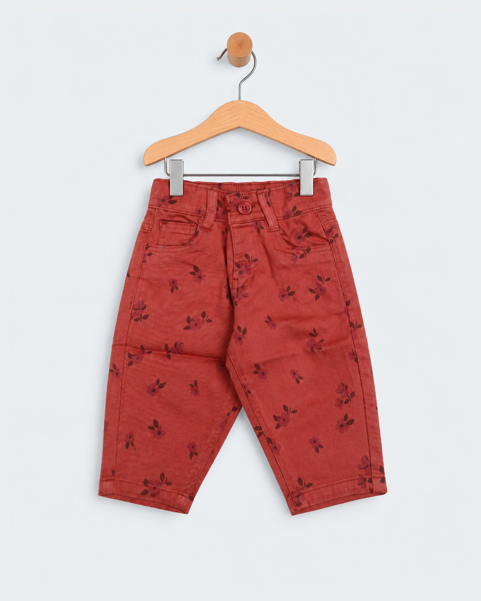 Eminent Newborn Girls Cotton Floral Print Pants