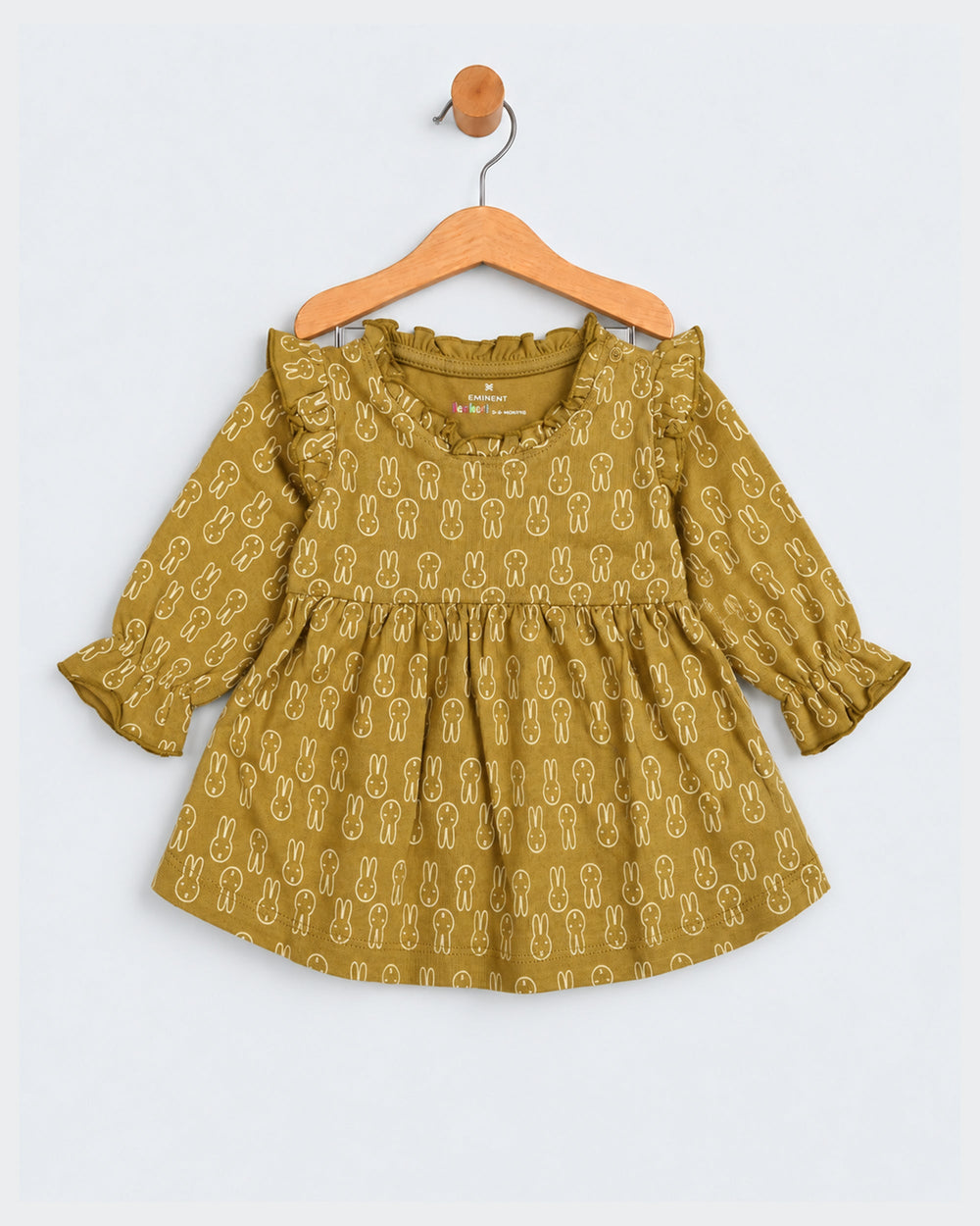 Eminent Newborn Girls Bunny Printed Frock