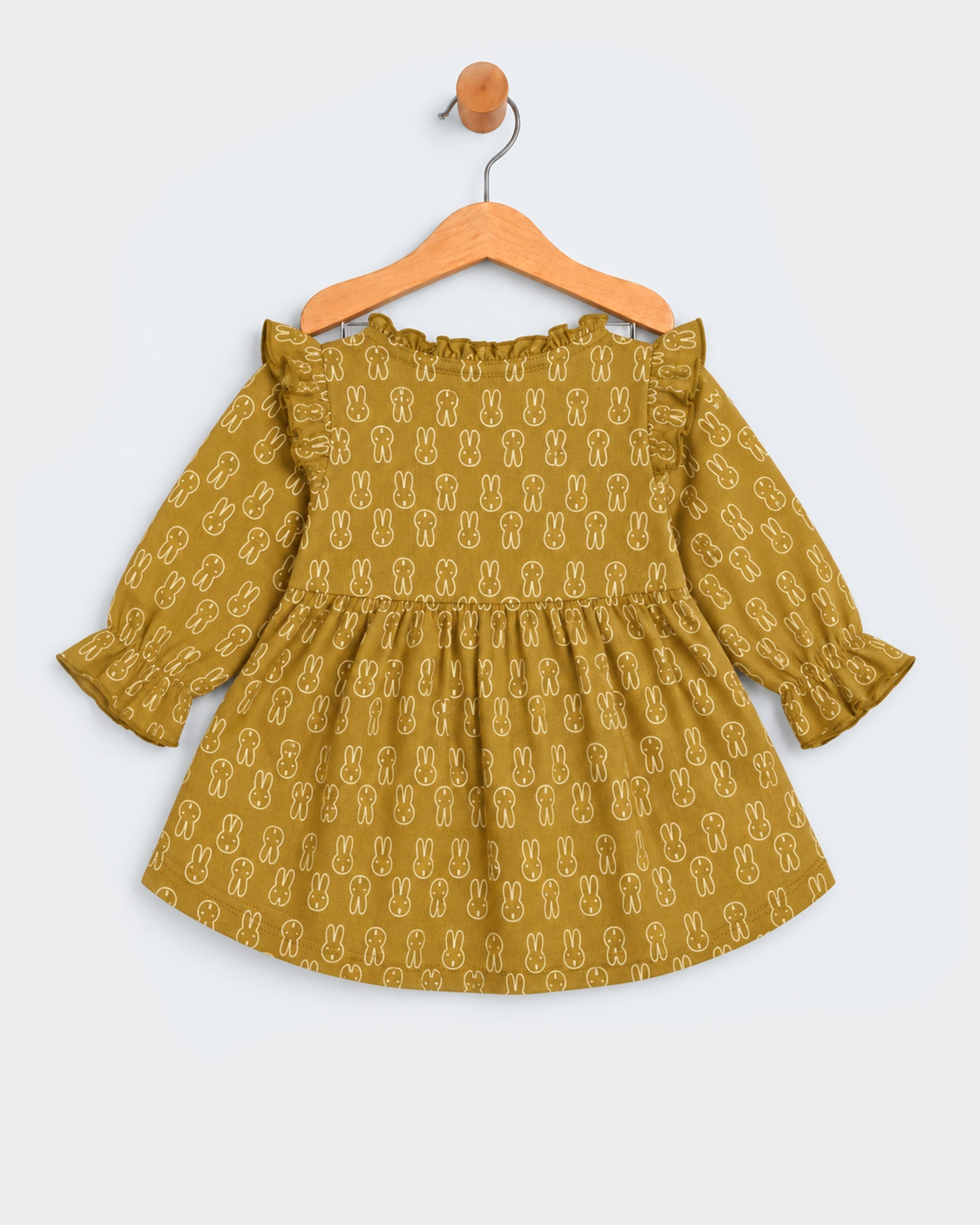 Eminent Newborn Girls Bunny Printed Frock