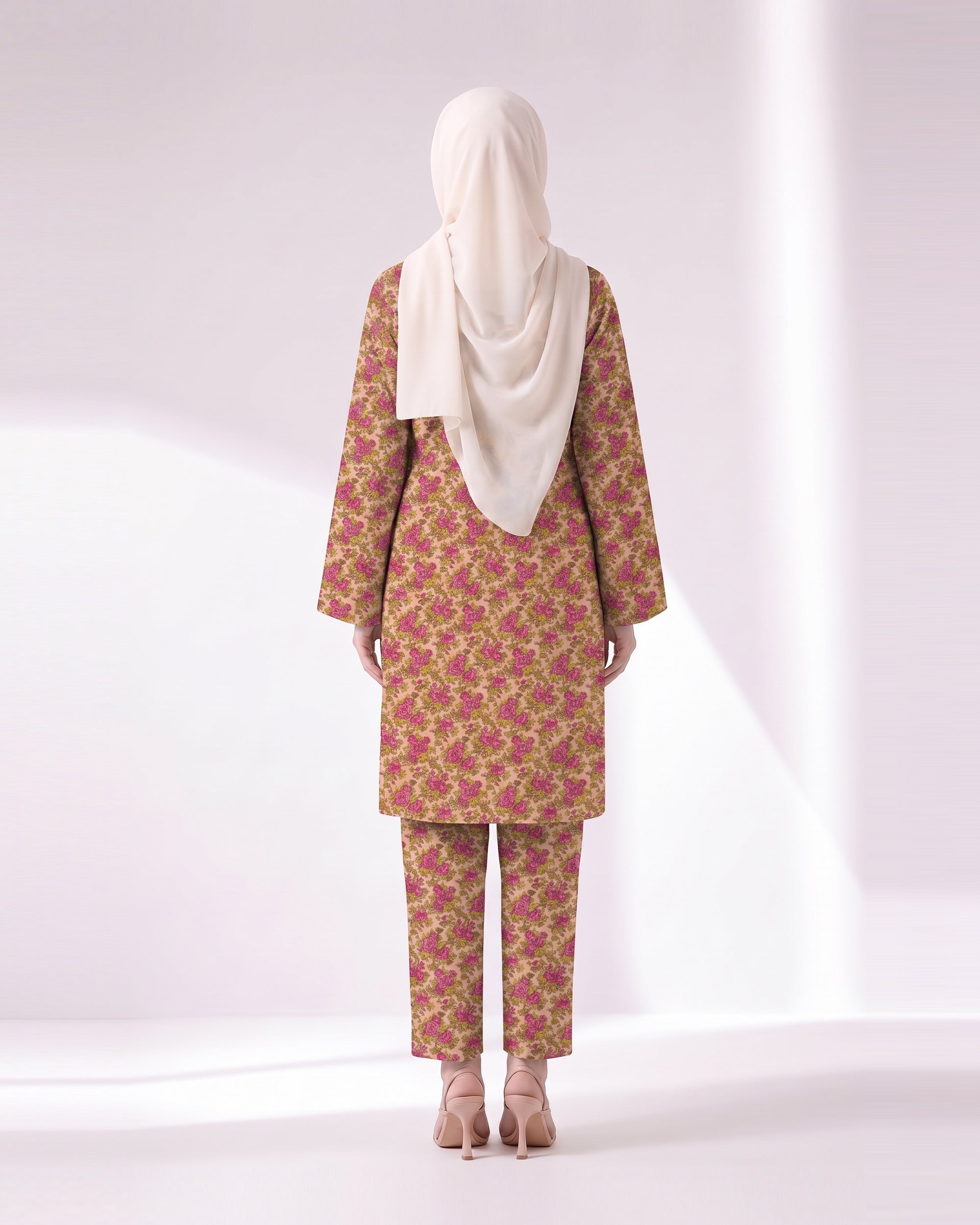 Women's Unstitched Printed 2 Pc Suit