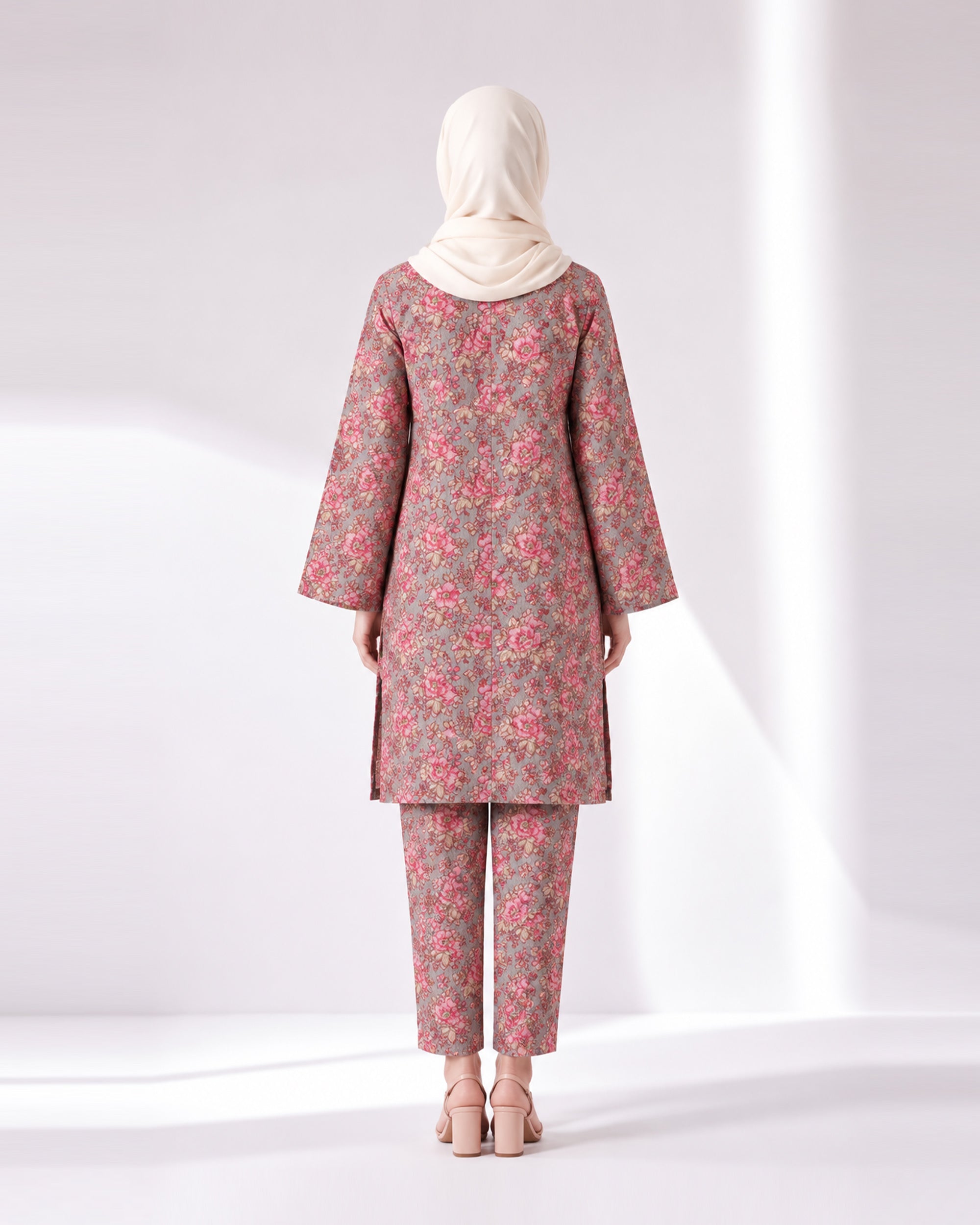 Women's Unstitched Printed 2 Pc Suit