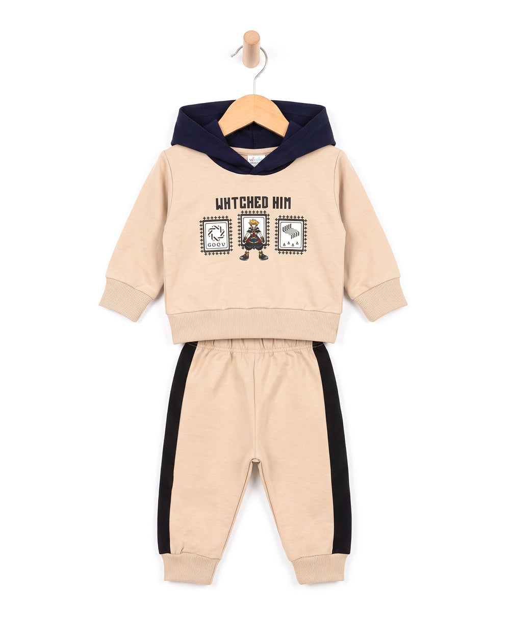 Valuables Newborn Boys Hooded Suit