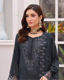 Dr Haris Winter Luxe Karandi Embroidered 3 Pc  Suit