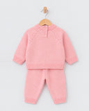 Eminent Newborn Girls Floral Applique Sweater Suit