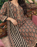 Zarineh Everyday Khaddar Printed Suit - 3 Pc
