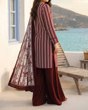 Salina Cambric Mid Summer Digital Printed Suit - 3 Pc