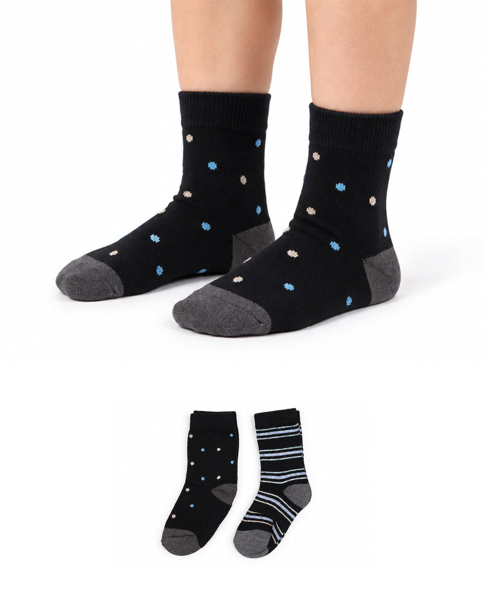 Valuables Boys Printed Lycra Socks - 2 Pc