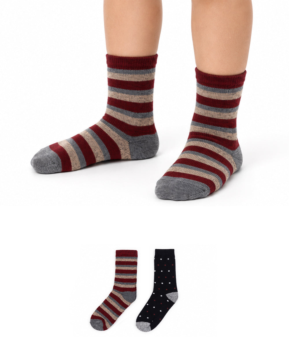 Valuables Boys Printed Lycra Socks - 2 Pc