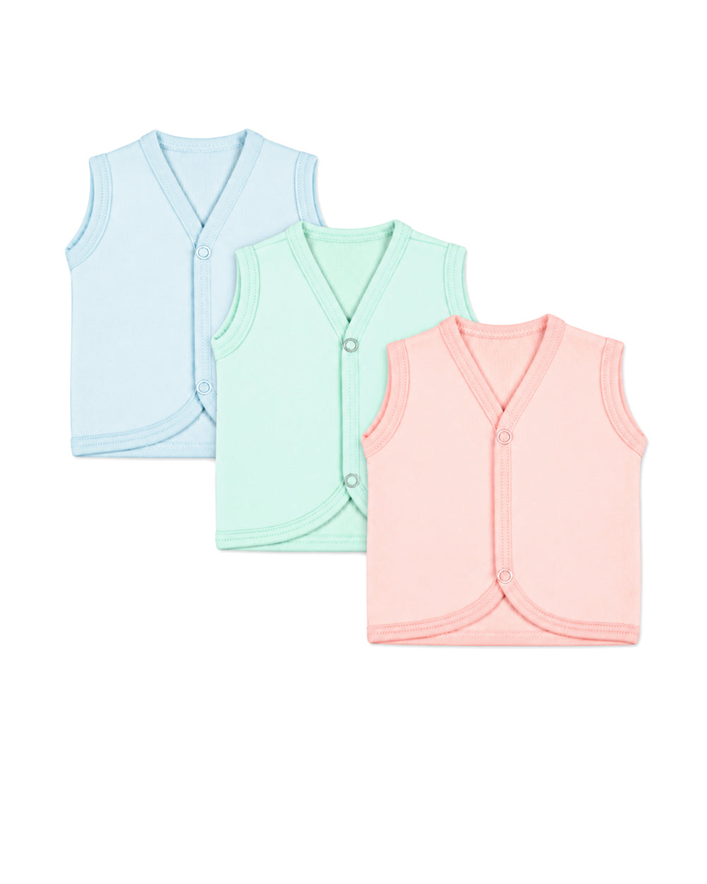 Newborn Woolen Vest - 3 Pc