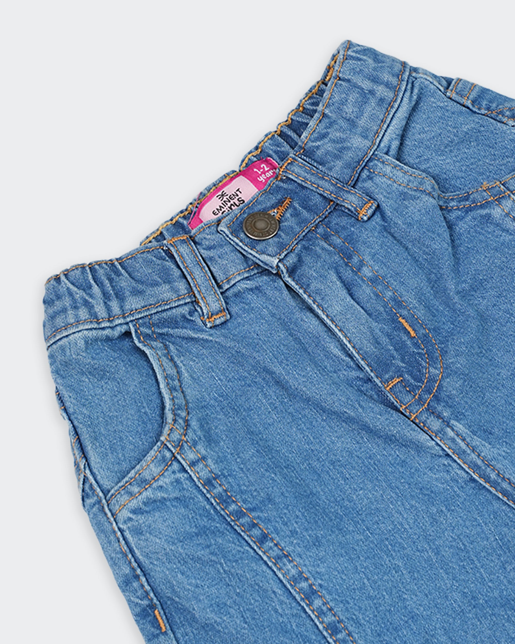 Eminent Girls Woven Denim Pants
