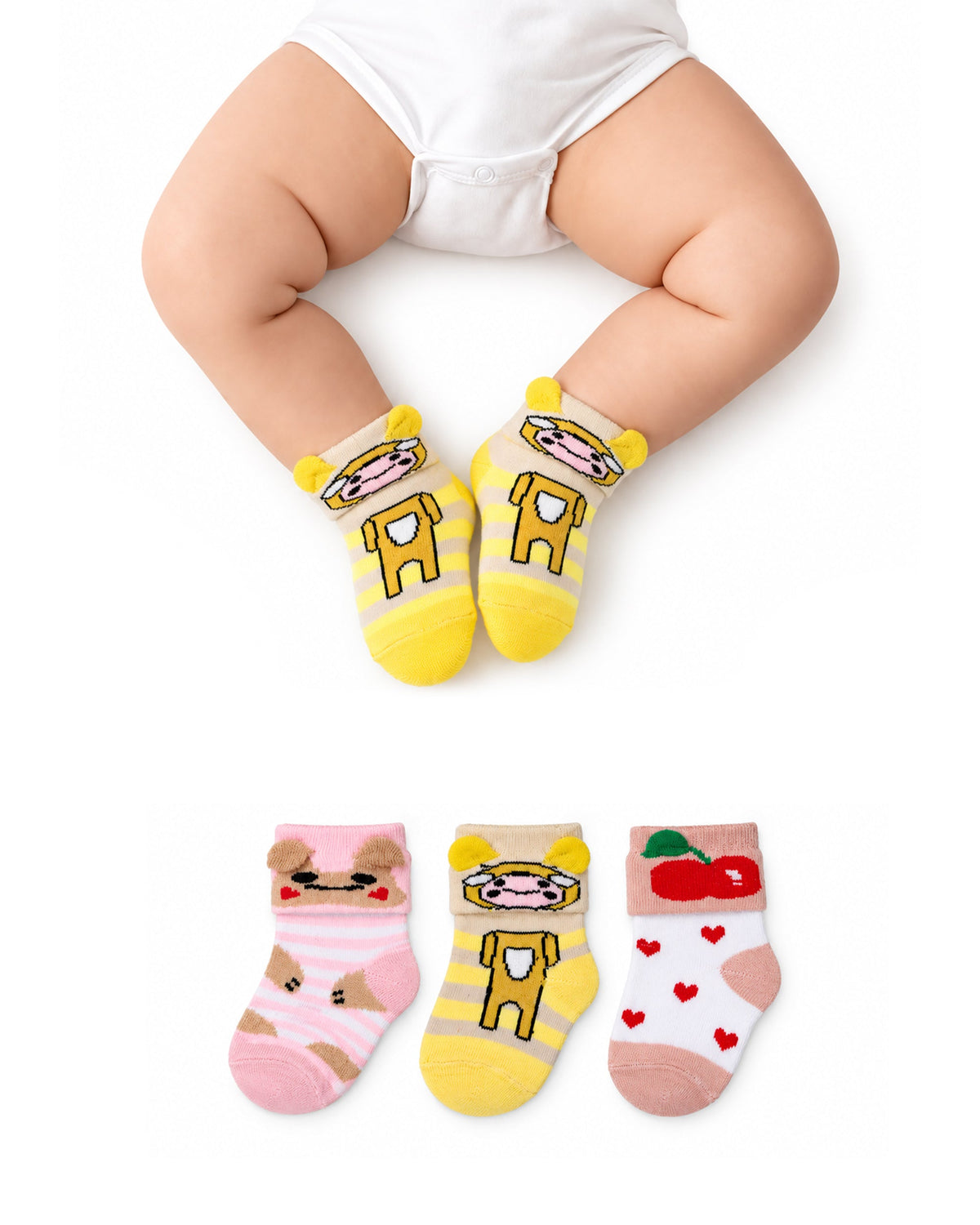 Newborn Socks - 3 Pc