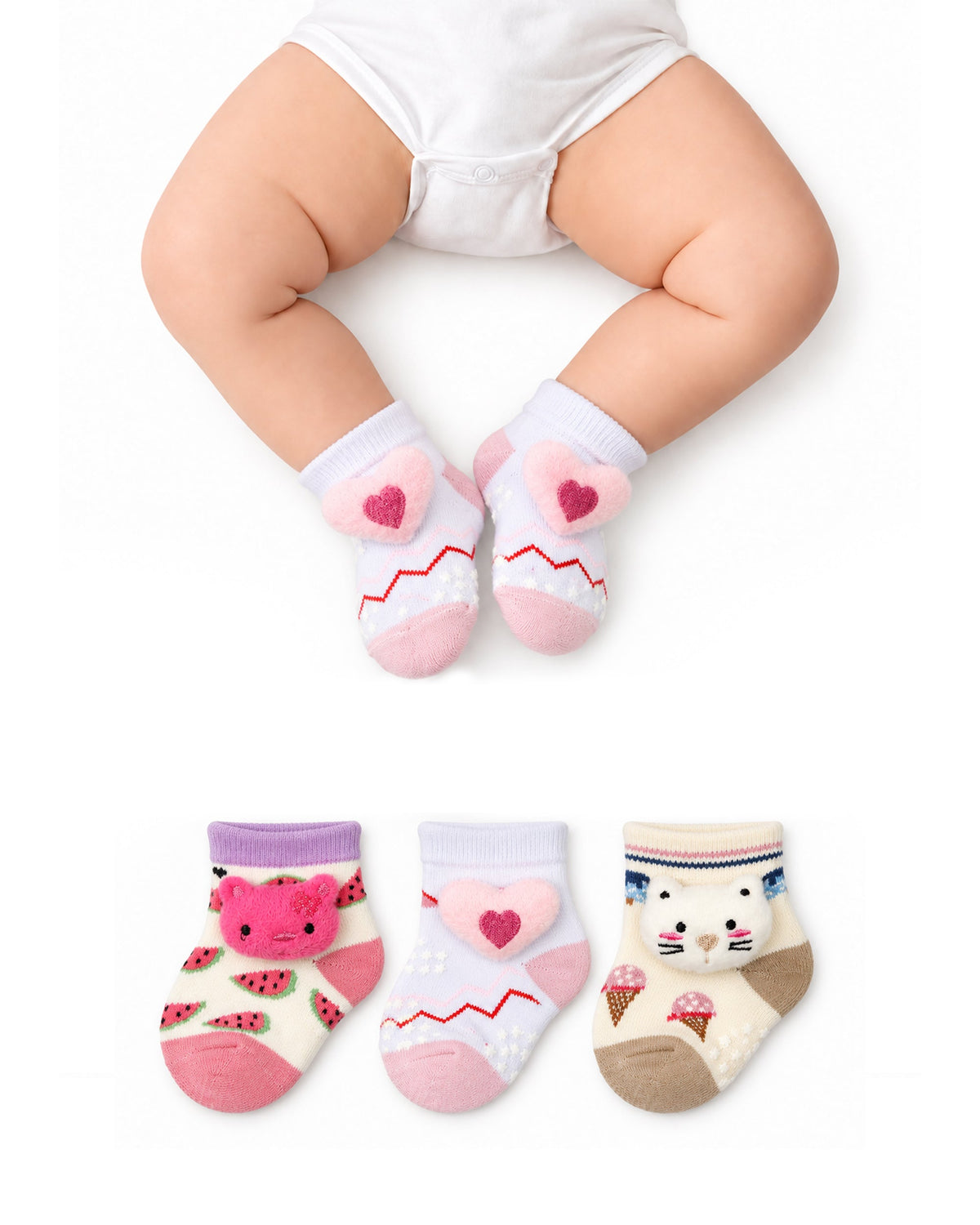 Newborn Socks - 3 Pc