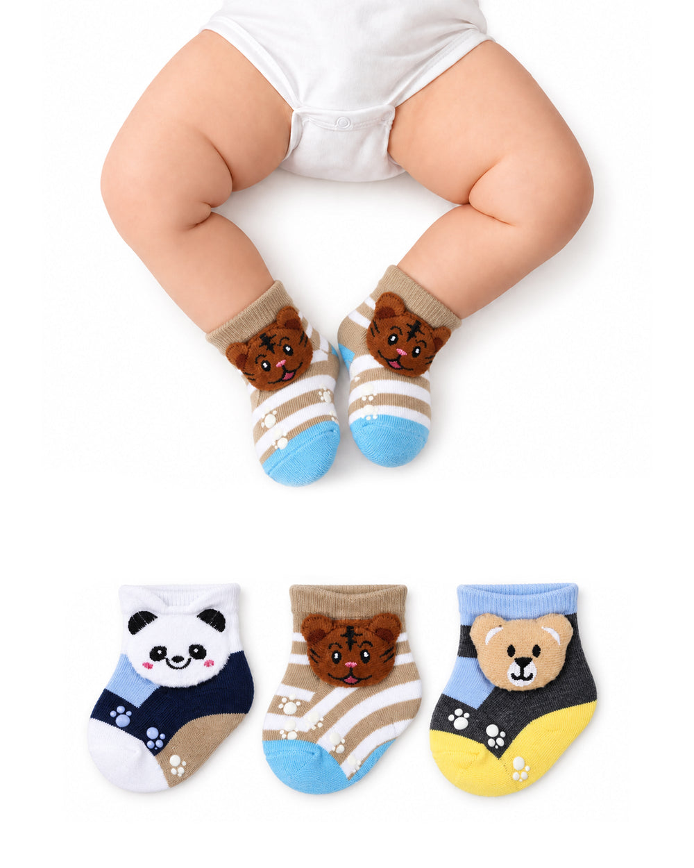 Newborn Socks - 3 Pc
